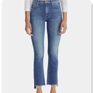 MOTHER denim insider crop fray. Color is Wild game. Used. Great condition.